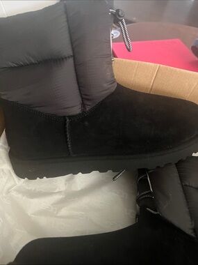 UGG Black Short Puffer Boot